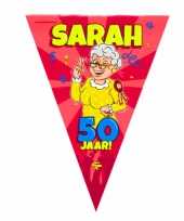 50 sarah party vlaggenlijn cartoon 10 m verjaardag versiering