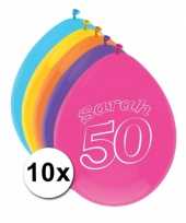 Ballonnen 50 jaar sarah 10 stuks