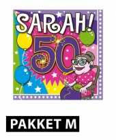 Feestpakket met sarah 50 jaar versiering